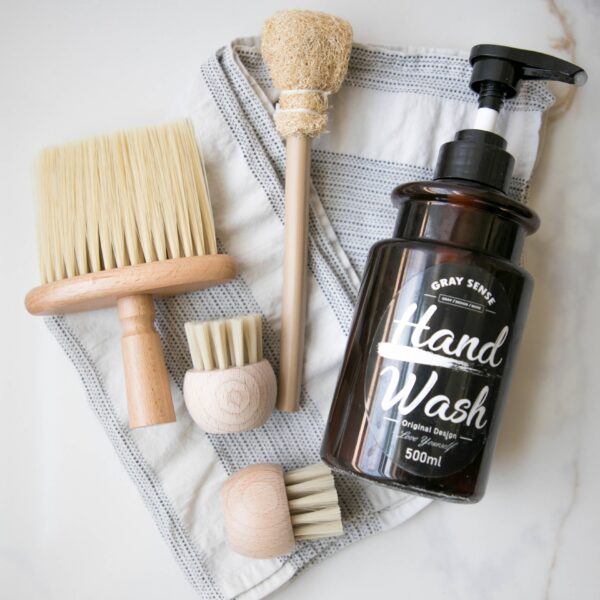 Small Wood Handle Cleaning Brush: B - Image 3