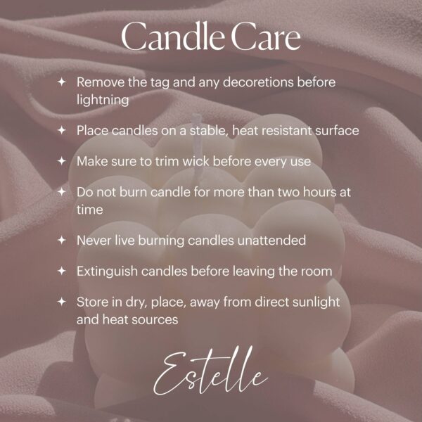Rose Flower Candle: Nude, Vanilla&Cashmere - Image 6