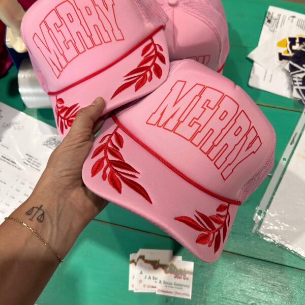 MERRY Captain Trucker Hat | Christmas Cap | Santa - Image 2