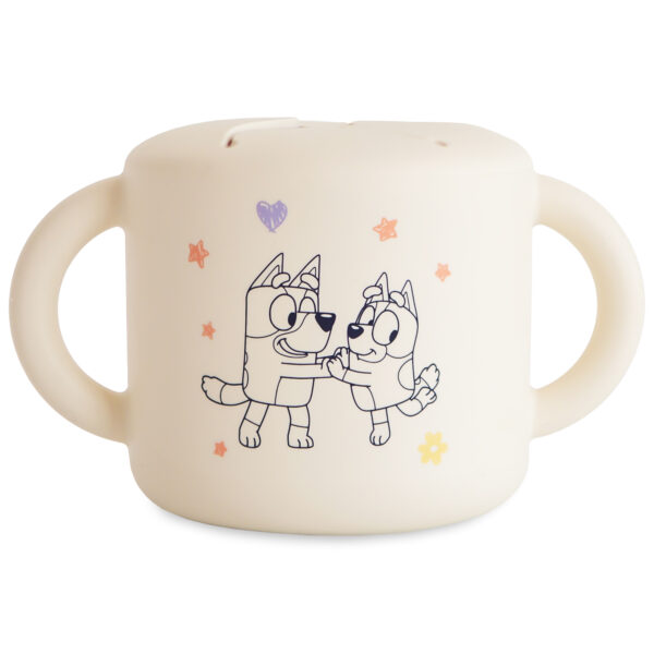 Bluey x Mushie Snack Cup - Bluey Ivory