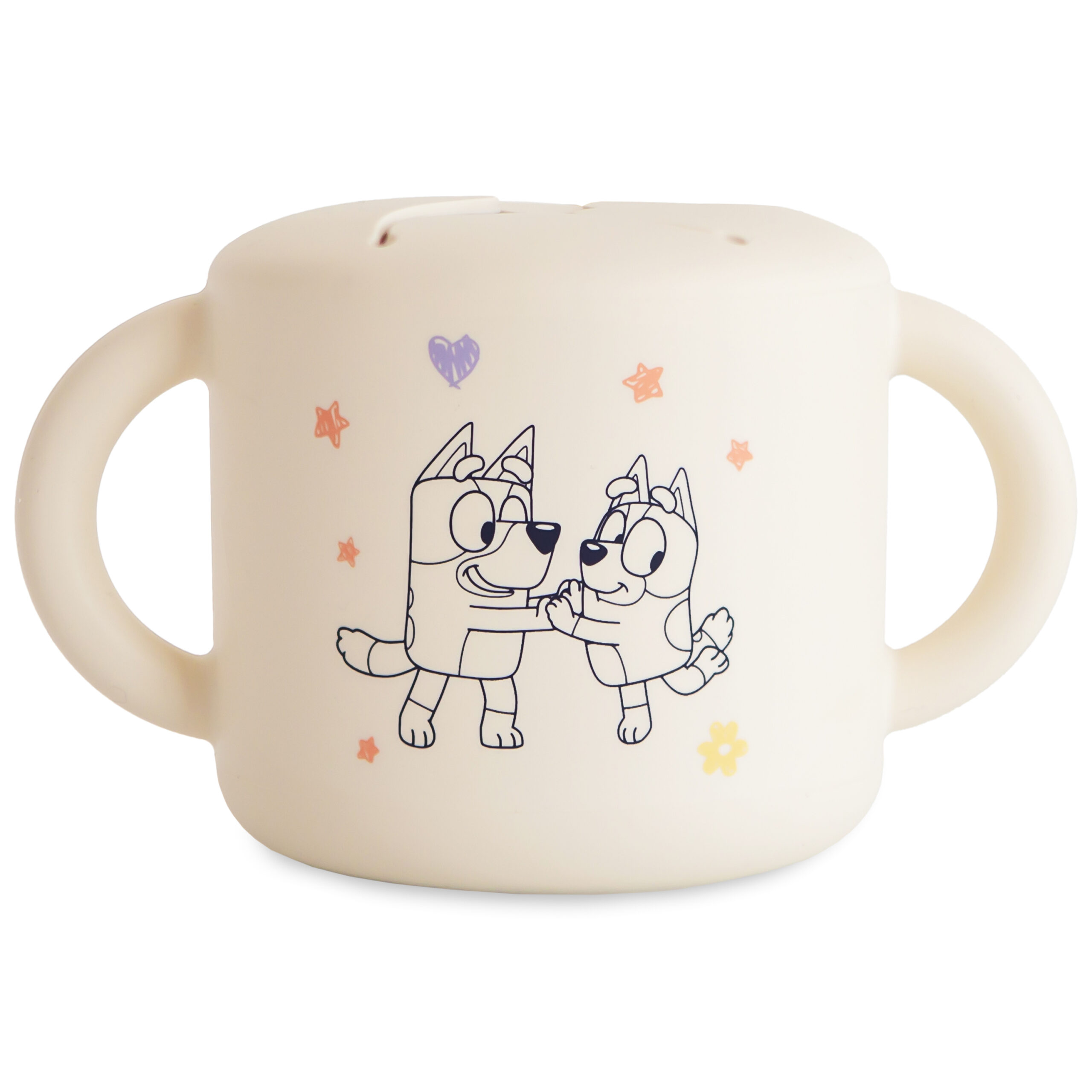 Bluey x Mushie Snack Cup - Bluey Ivory