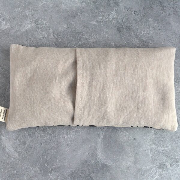 Japandi Floral Monochrome Weighted Eye Pillow: Mint - Image 3