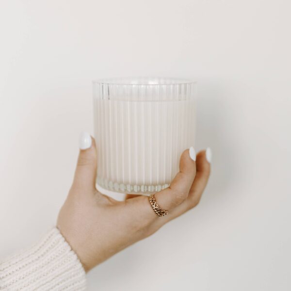 Cozy Season 11 oz Soy Candle, Fluted Ribbed Jar - Image 3