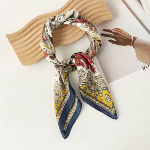 Funkyrel® Atzbranding Limited - Scarvii - Vintage Pattern Square Scarf - Image 5