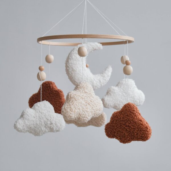 ChilDreams - Cloud Baby Mobile, Neutral Baby Crib Mobile, Cloud Nursery - Image 5