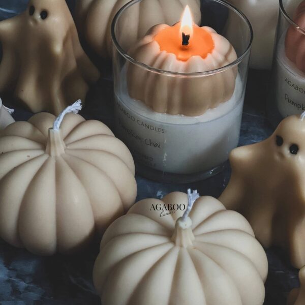 Agaboo Candle - Halloween Candle 9 oz -Container Candle with Pumpkin 3.5x3in - Image 7