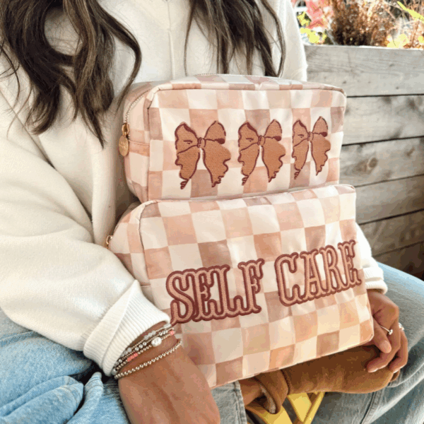 Self Care - Dusty Rose XL Nylon Bag - Image 4