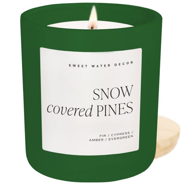 Snow Covered Pines 15 oz Soy Candle - Image 5