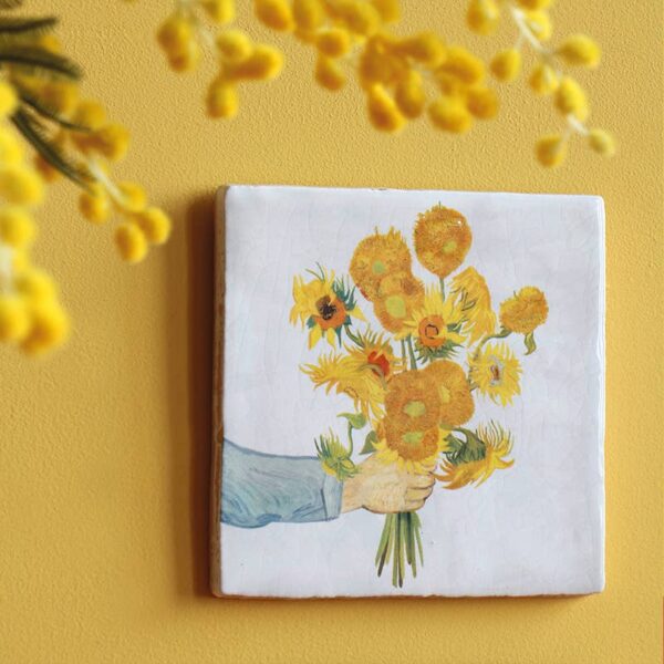 Sunflowers from me to you | StoryTiles art on tile: S - Image 2