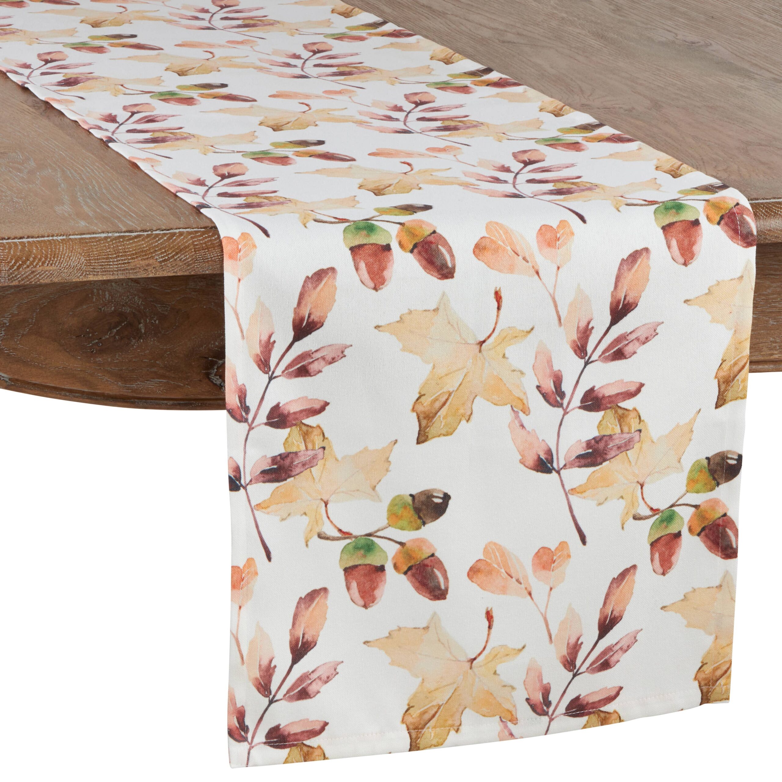 Acorn + Leaf Runner: Multi, 16"x90"