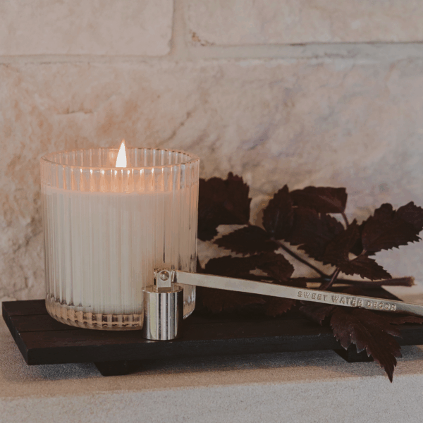 Pumpkin Spice 11 oz Soy Candle, Ribbed Jar - Image 4