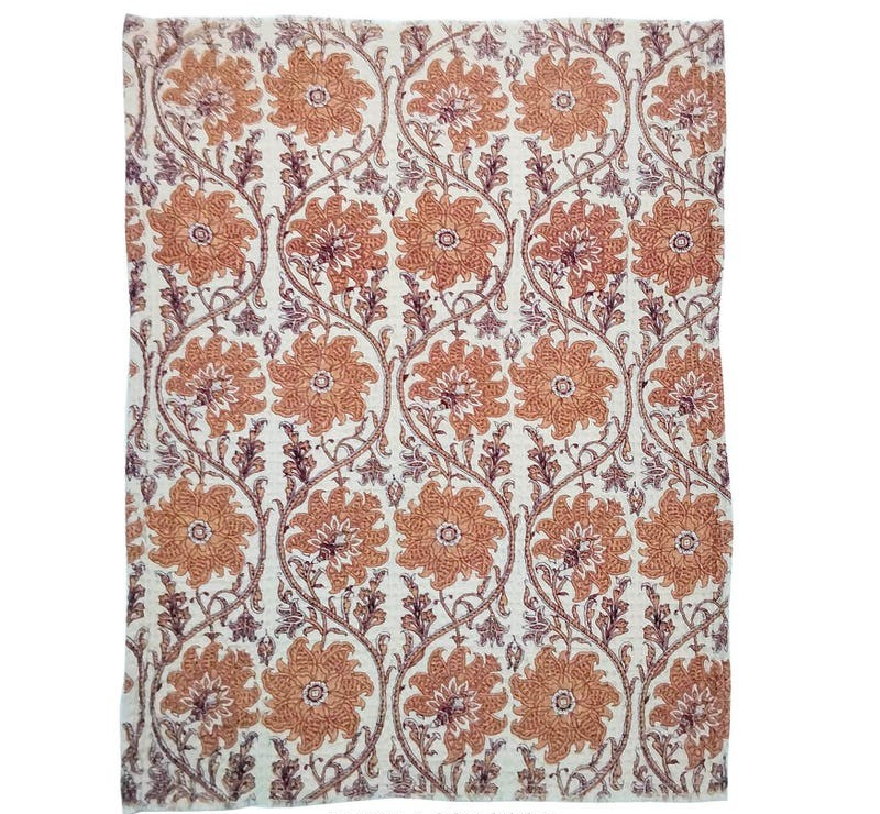 Quince Botanical Print Cotton Dish Towel
