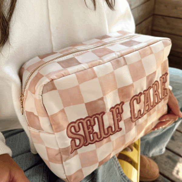 Self Care - Dusty Rose XL Nylon Bag - Image 5