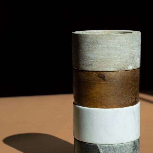 Made Market Co. - Marble & Wood Mini Bowl Set - Image 2