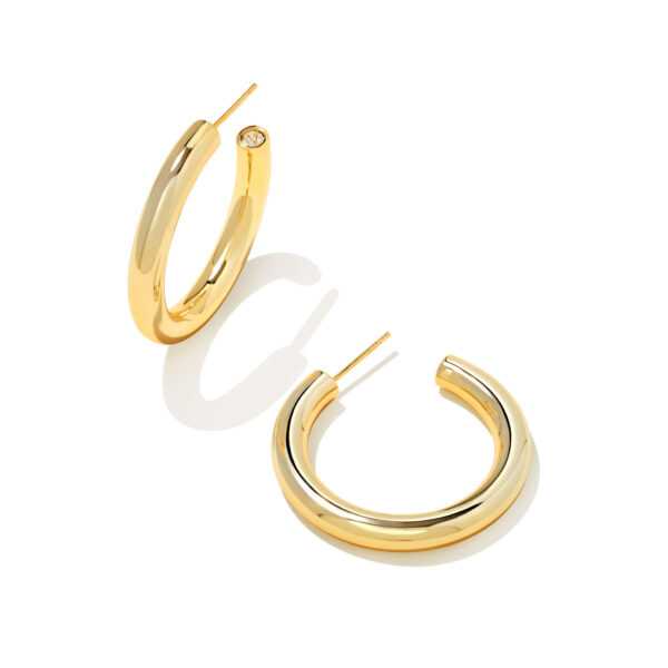 COLETTE HOOP EARRINGS GOLD METAL