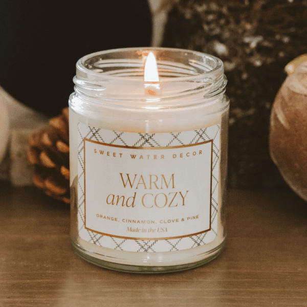 Warm and Cozy 9 oz Soy Candle - Image 6