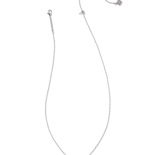 CHEER SHORT PENDANT NECKLACE SILVER WHITE MOTHER OF PEARL - Image 2