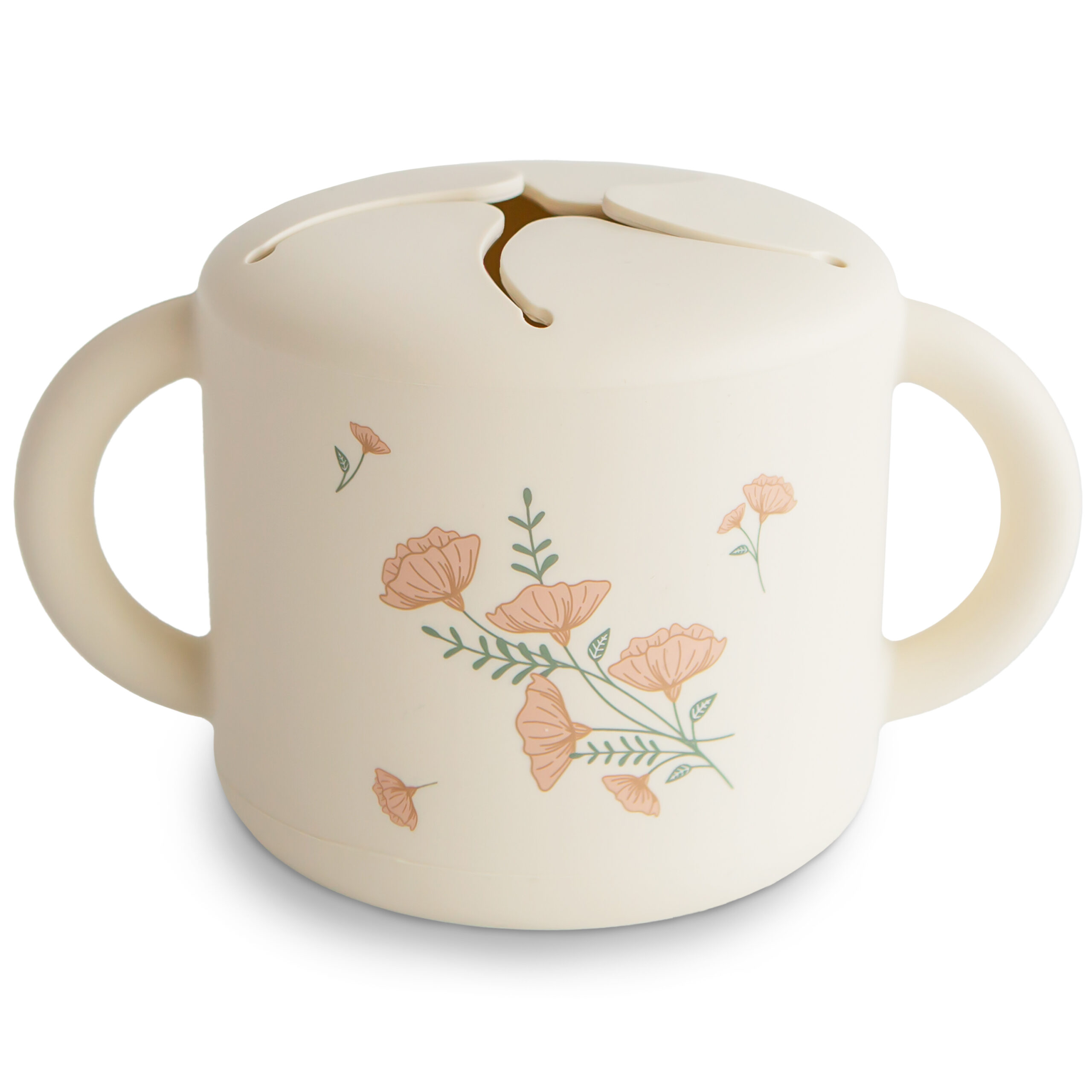 Snack Cup Pink Flowers