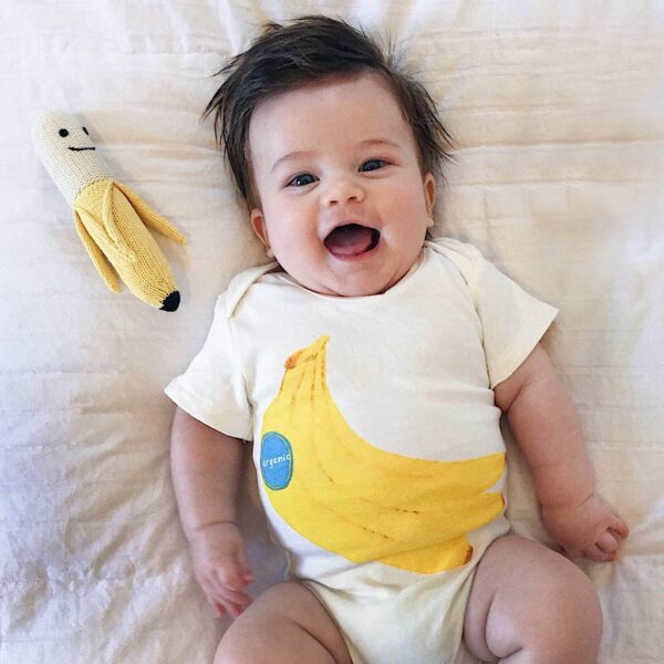 Estella - Baby Rattle Toy - Banana Rattle (Handmade) - Image 2