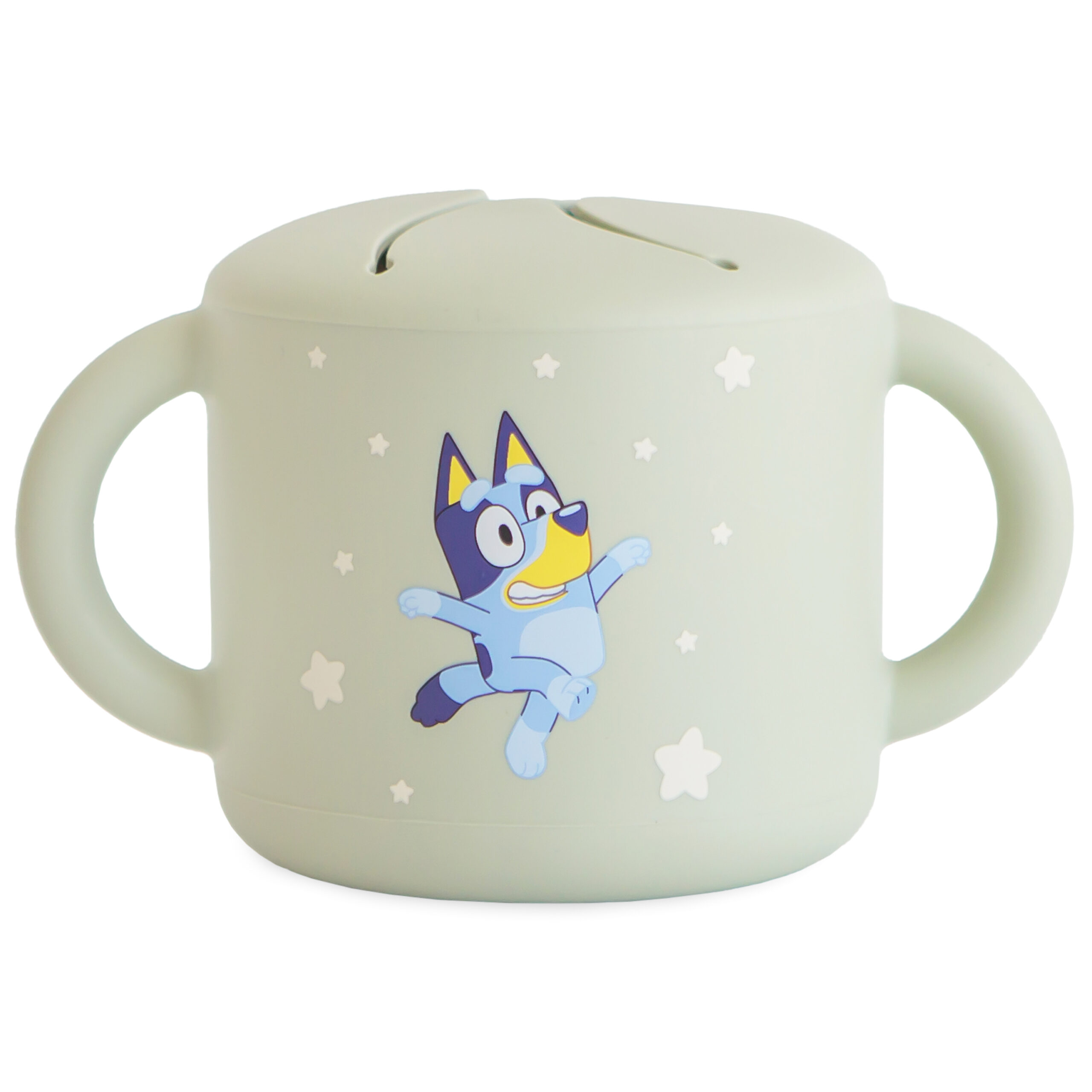 Bluey x Mushie Snack Cup Bluey Sage