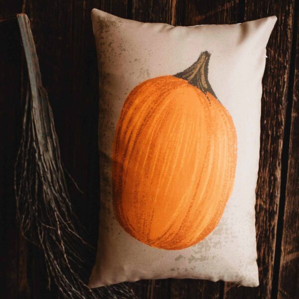 UniikPillows - Primitive Fall Pumpkin Lumbar Pillow Cover | 18x12 Thanksgiving Décor | Fall Decor | Room Decor | Decorative Pillows | Gift for her - Image 2