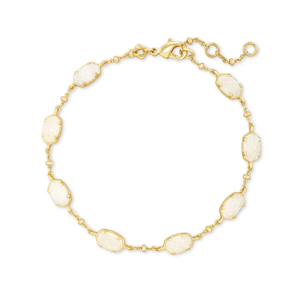 EMILIE LINK BRACELET GOLD IRIDESCENT DRUSY