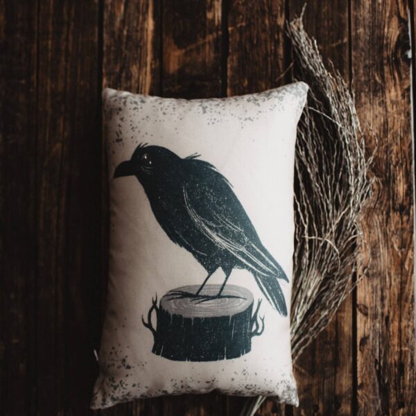 UniikPillows - Primitive Black Turkeys Lumbar Pillow Cover | 12x18 Hallowee (1) - Image 4