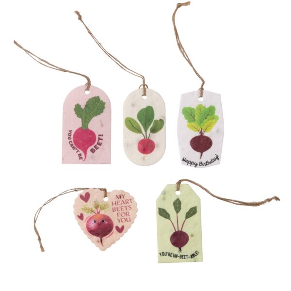 Plantable Seed Gift Tags - Vintage Seed Design, 5 Gift Tags: Daisies - Image 11