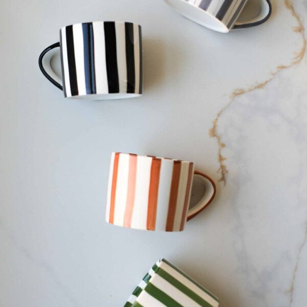 Simple Striped Mugs: Red - Image 3