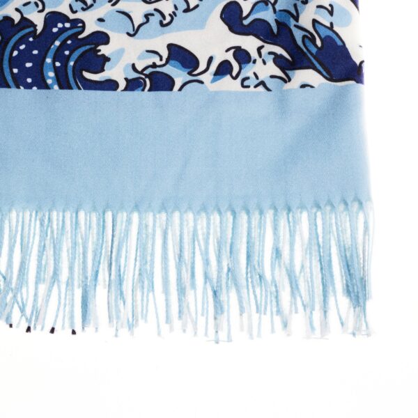 Great Wave of Kanagawa - Art Pashmina - Image 4