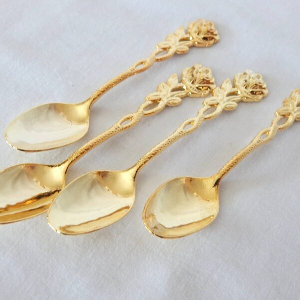 Gold Plated Spoon Rose Handle - Image 2