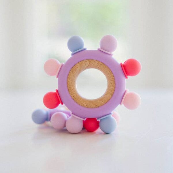 Bannor Toys - Captains Wheel Wood + Silicone Baby Teething Toy - Image 4