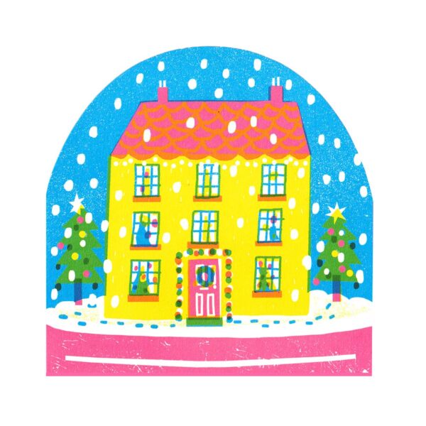 The Printed Peanut - House Large Snowglobe Card - Image 2