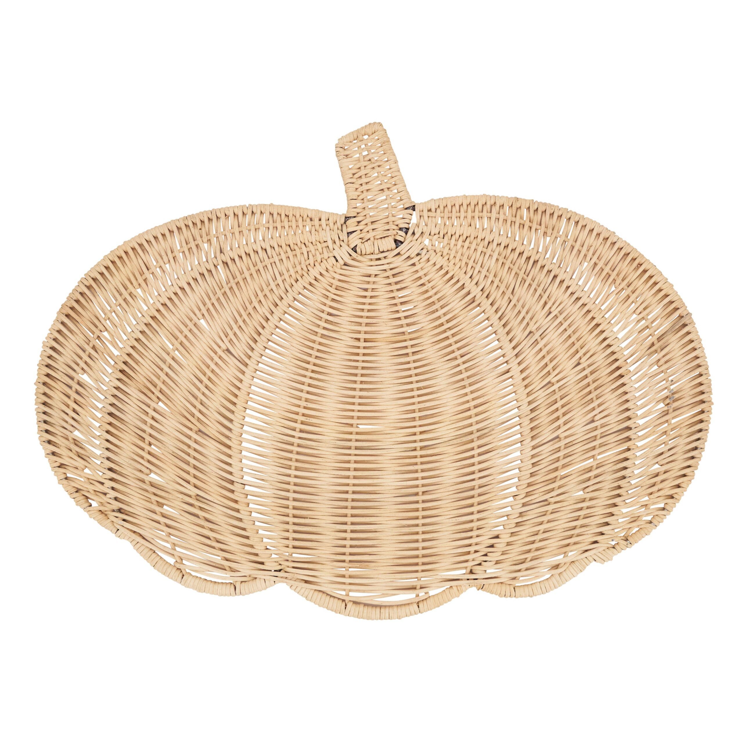 Fall Harvest Rattan Pumpkin Placemat: Caramel, 13"x17" - Image 11