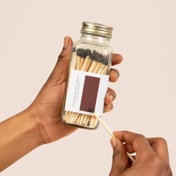 Safety Matches, Black Tip - Image 4
