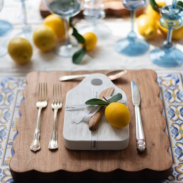 Dutch Cheese Board with Spreader White - Image 5