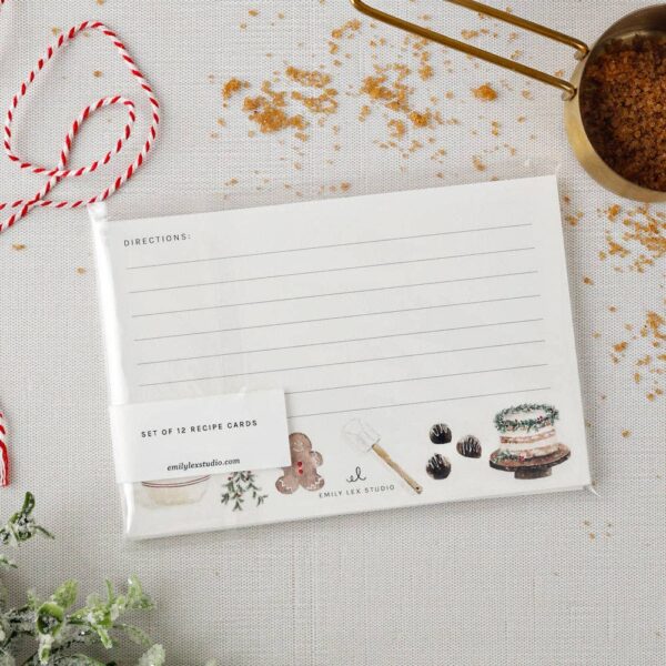 emily lex studio - Christmas baking recipe cards - Image 4