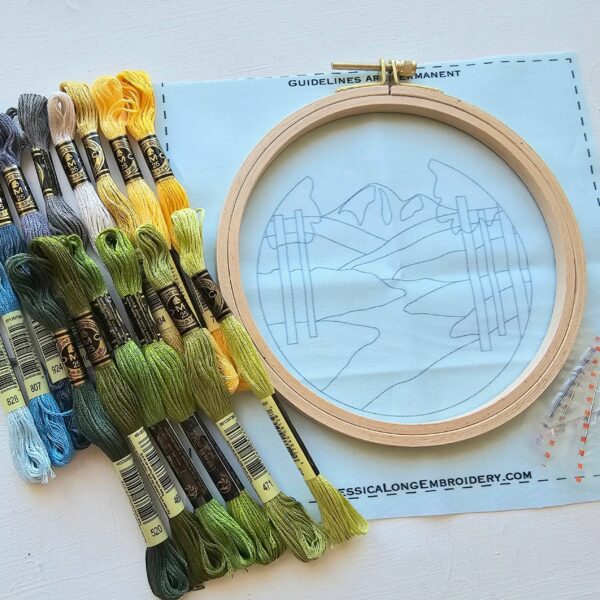 Aspen Vista Landscape Embroidery Kit - Image 4