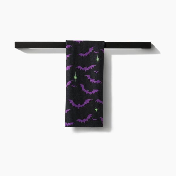 Dark Night Bats Tea Towel - Image 4