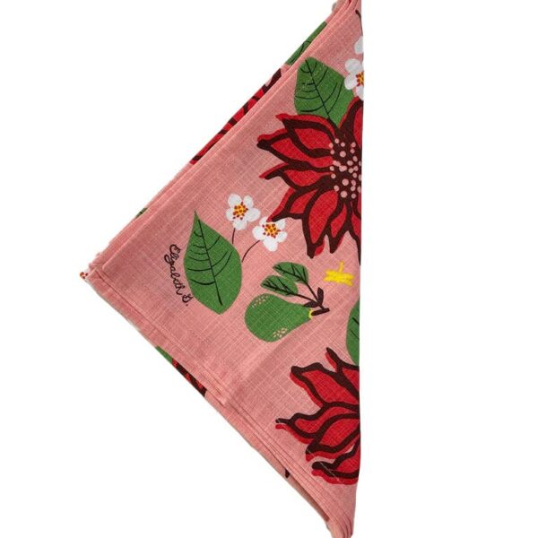 Elizabeth Grubaugh - Poinsettia Napkin Set of Four - Image 8