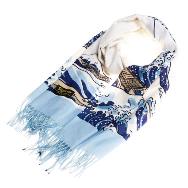Great Wave of Kanagawa - Art Pashmina - Image 2