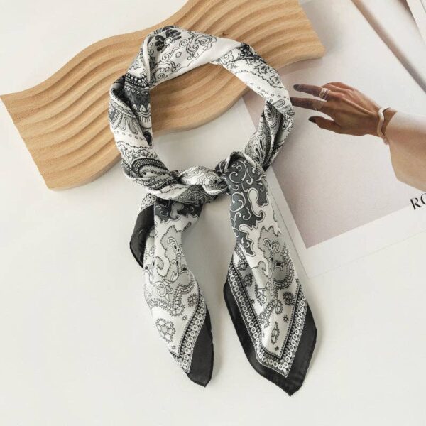 Funkyrel® Atzbranding Limited - Scarvii - Vintage Pattern Square Scarf - Image 7