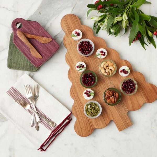 Dutch Cheese Board with Spreader Merlot Red - Image 2
