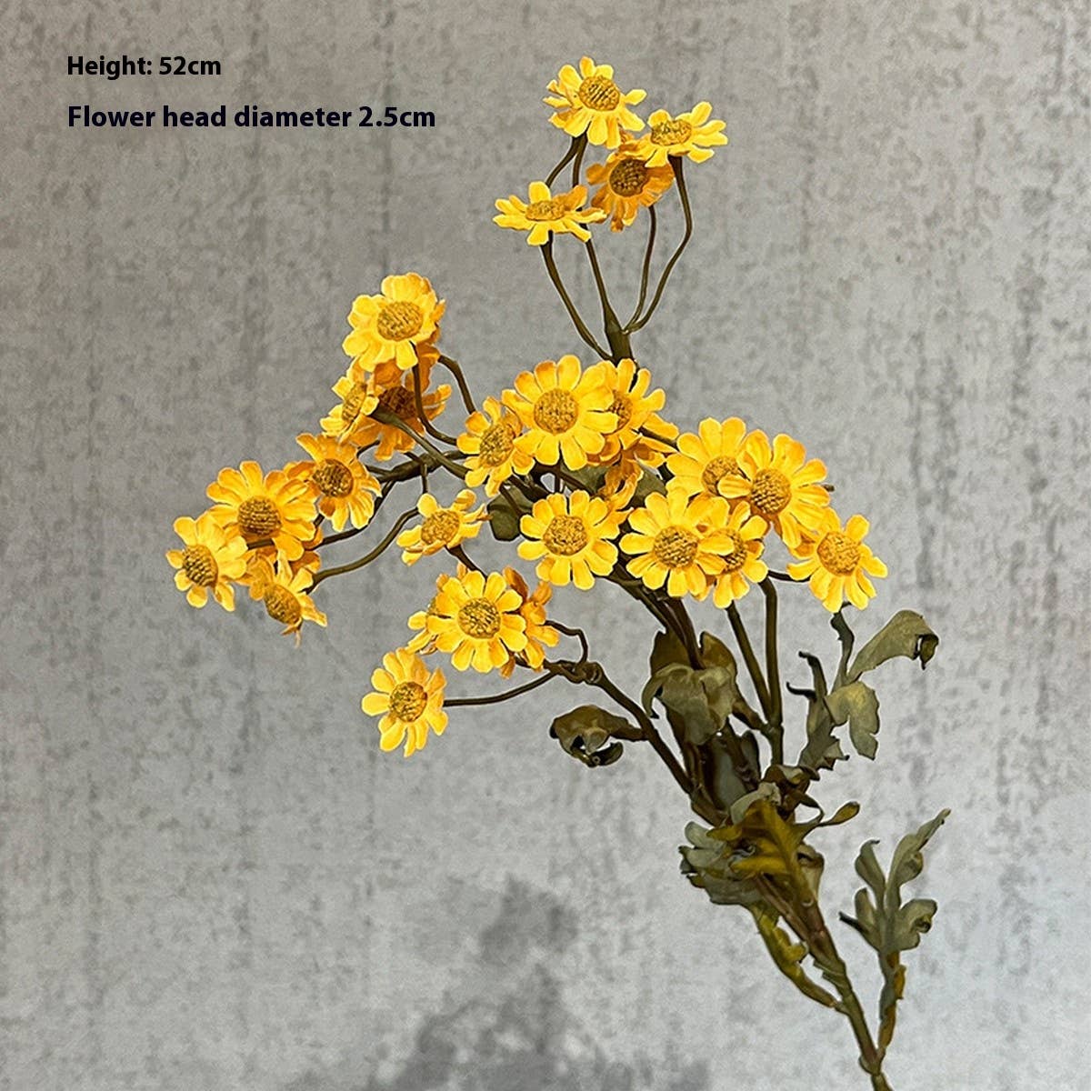 Autumn Long Stem Daisy Artificial Flower Bouquet Yellow