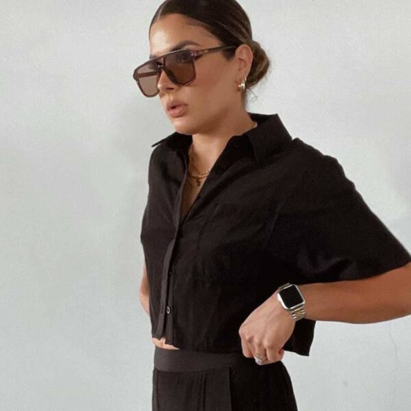 Lagos Sunglasses: Maroon, 100% UV Protection - Image 9