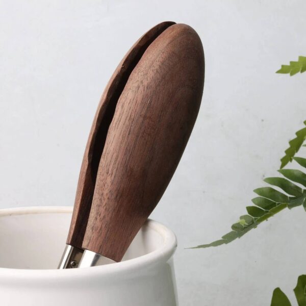 Olive Wood and Stainless Steel Tongs: Olive - Image 9