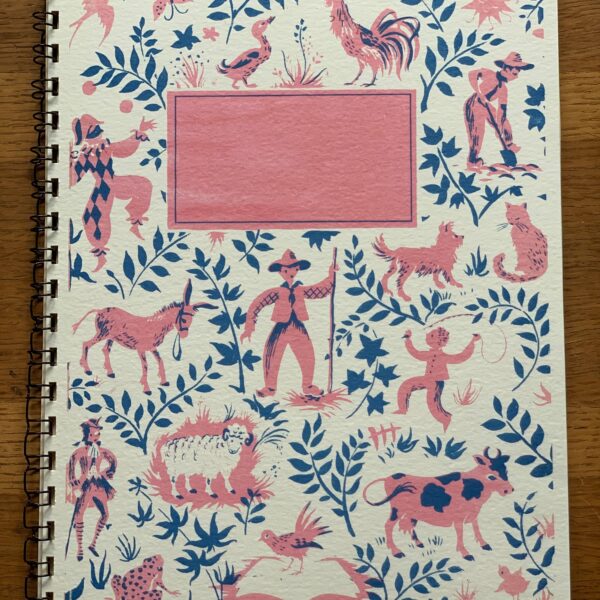 French Storybook Notebooks: Red and Blue Scene Lined - Image 4