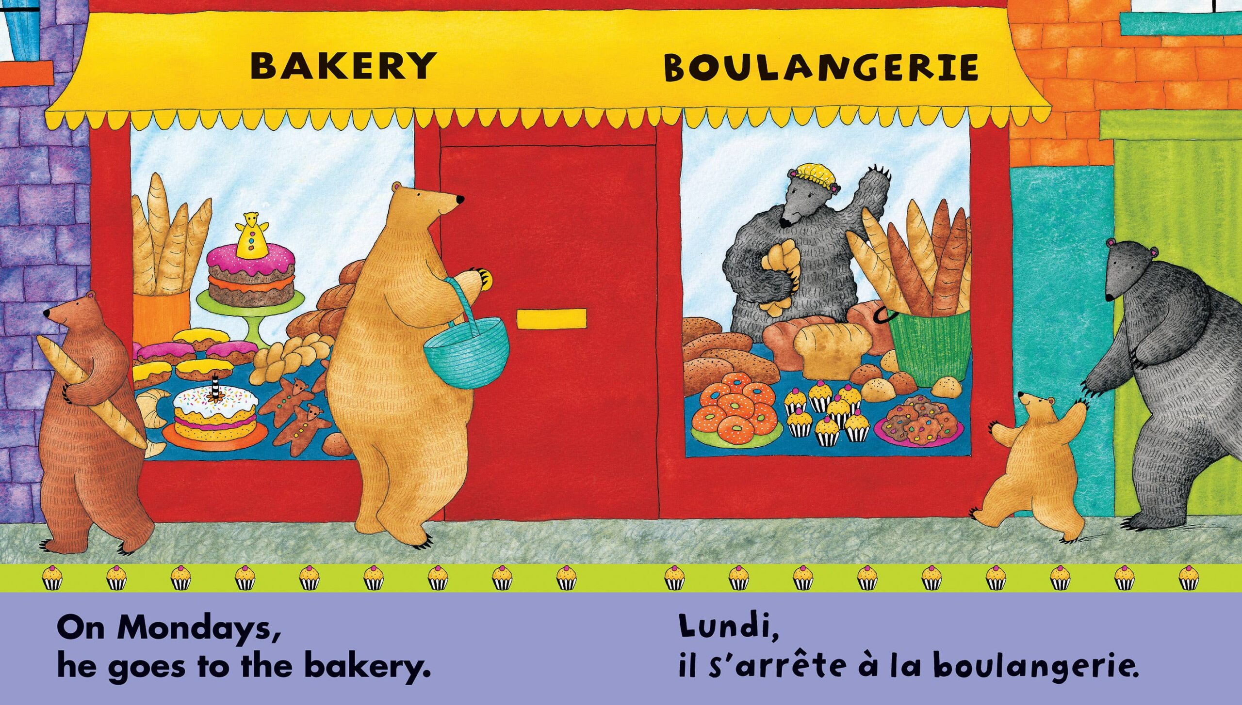 Barefoot Books - Bear about Town / Ours en ville - Image 2