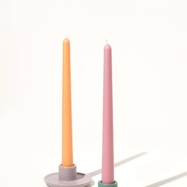 Ebb & Flow - Mesa Concrete Candlestick Holder - Sea Green - Image 5