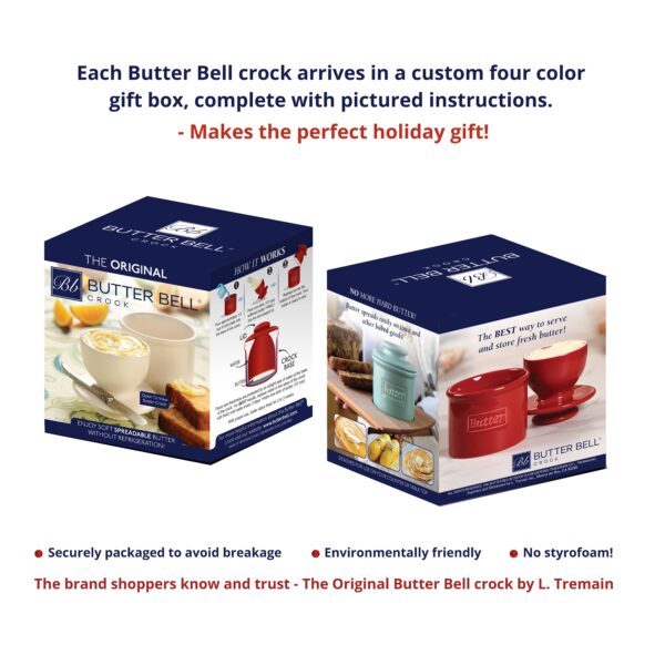 The Original Butter Bell® Crock - Retro Ivory Matte - Image 6